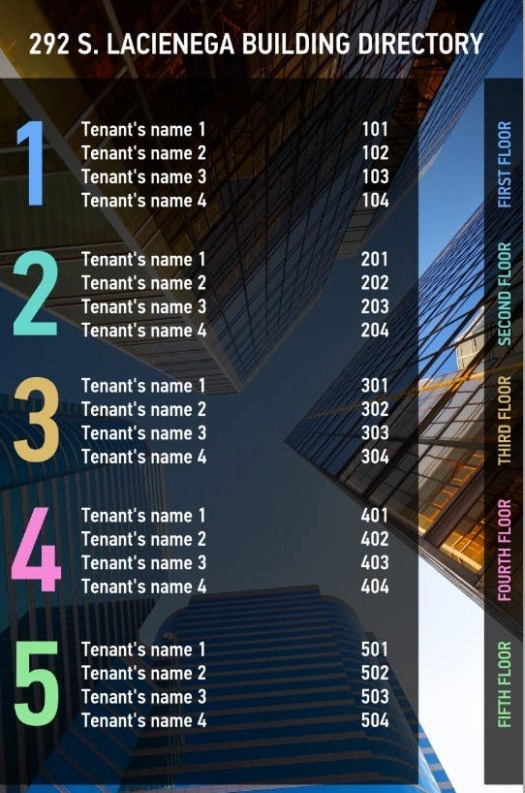 free editable office directory template  pdf template pdf