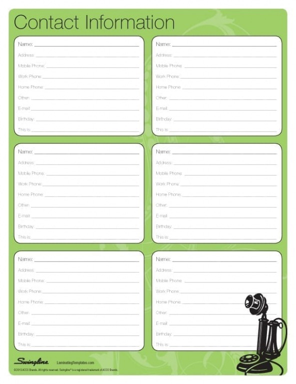 24 free contact list templates in word excel pdf excel sample