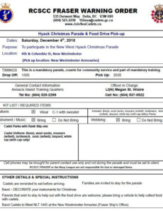 Free Editable Marine Corps Warning Order Template Doc Sample
