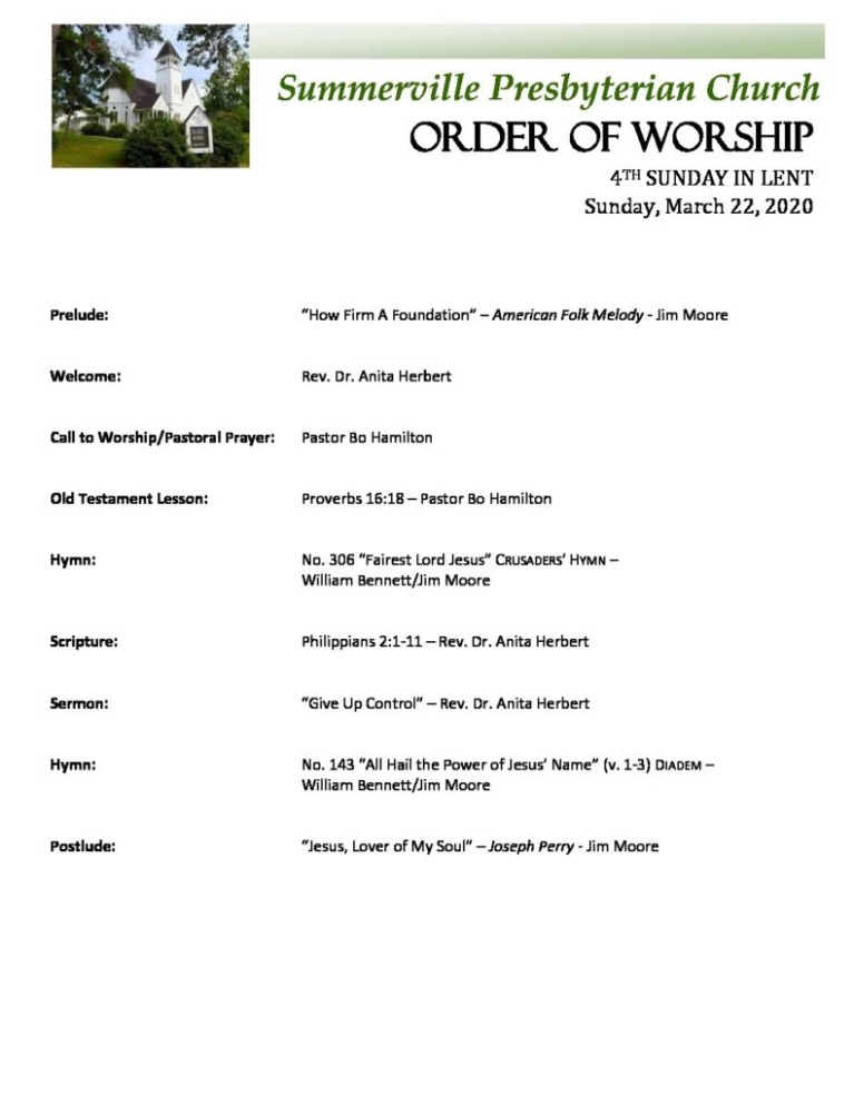 Free Printable Baptist Church Order Of Service Template Excel Example