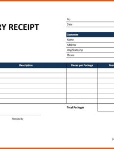 Goods Received In Good Order And Condition Template Excel