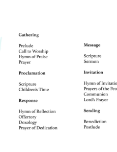 Printable Wedding Church Order Of Service Template Pdf