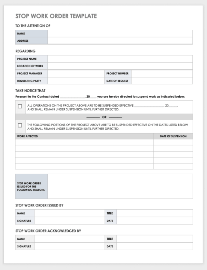 Preventive Maintenance Work Order Template Preventive Maintenance Work Order Template